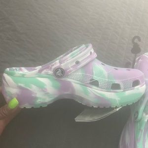BRAND NEW Women's Classic Platform Marbled Clog Size 8